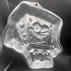 Vtg Wilton Sponge Bob Square Pants Aluminum Cake Pan 2002 Baking Model 2105-5130